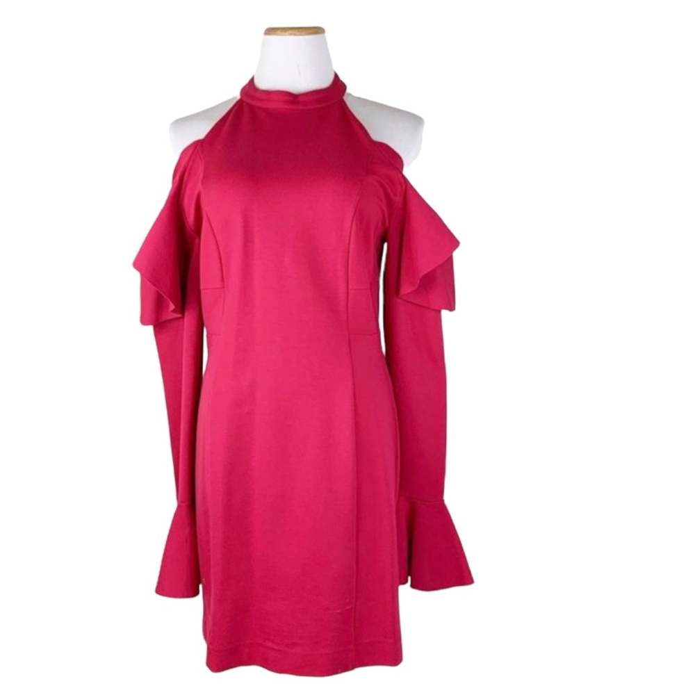 NWT Free People Red Ruffle Mini Dress - Picture 3 of 8